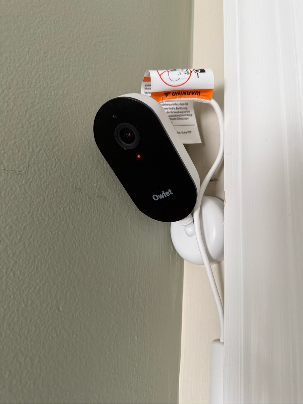 Owlet Smart Baby Monitor Camera - Black and White